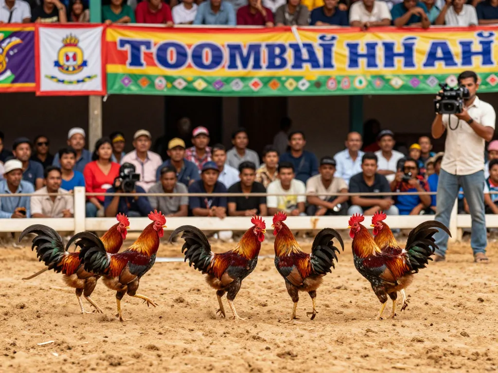 Trải nghiệm adrenaline của đá gà thomo HD khi những chú gà tranh tài trực tiếp trong đấu trường, nắm bắt sự hào hứng và căng thẳng.