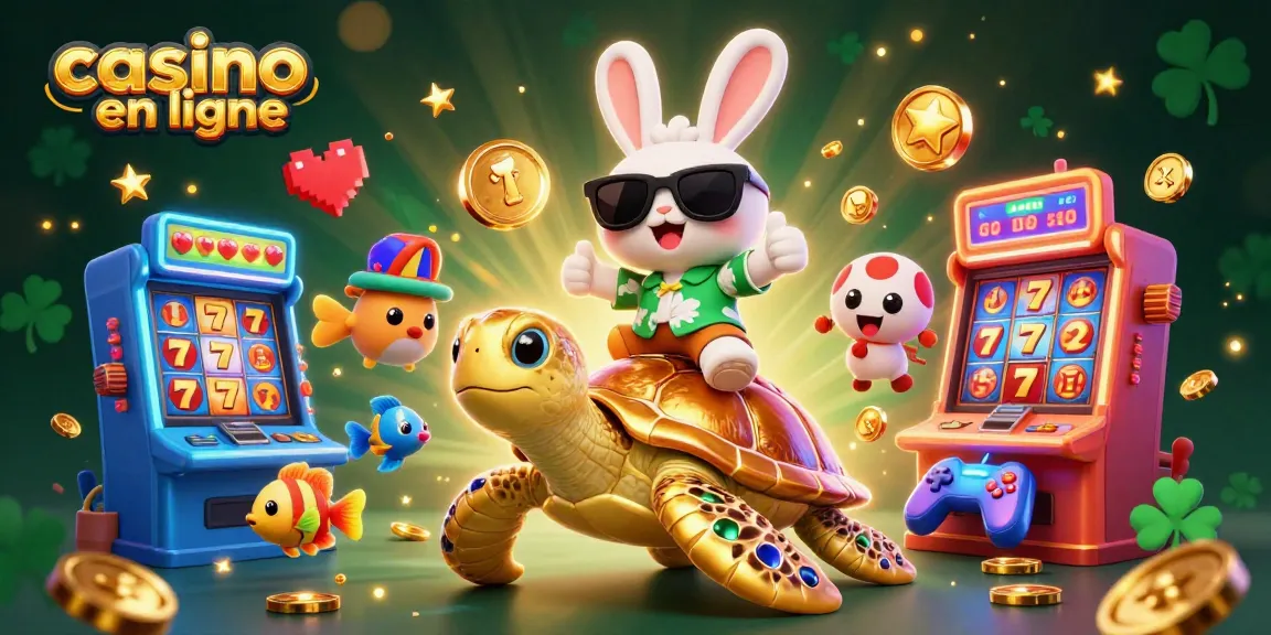Gagnez en jouant au casino en ligne avec un lapin chanceux et une tortue dorée.