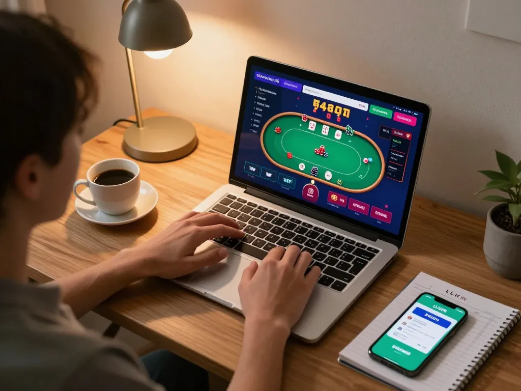 Engage with llwin Download while enjoying online poker on a cozy home setup.