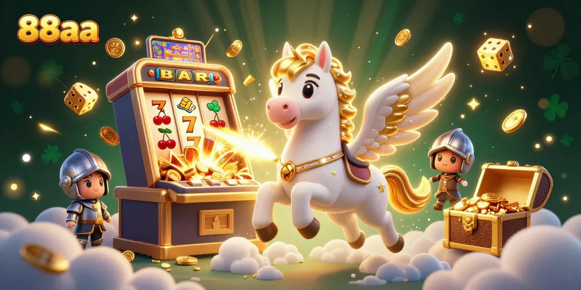 Spin the reels at 88aa with celestial luck and vibrant casino elements bursting all around.