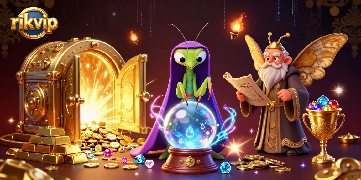 Experience the thrill of rikvip with vibrant characters and dazzling casino elements in this gripping design.