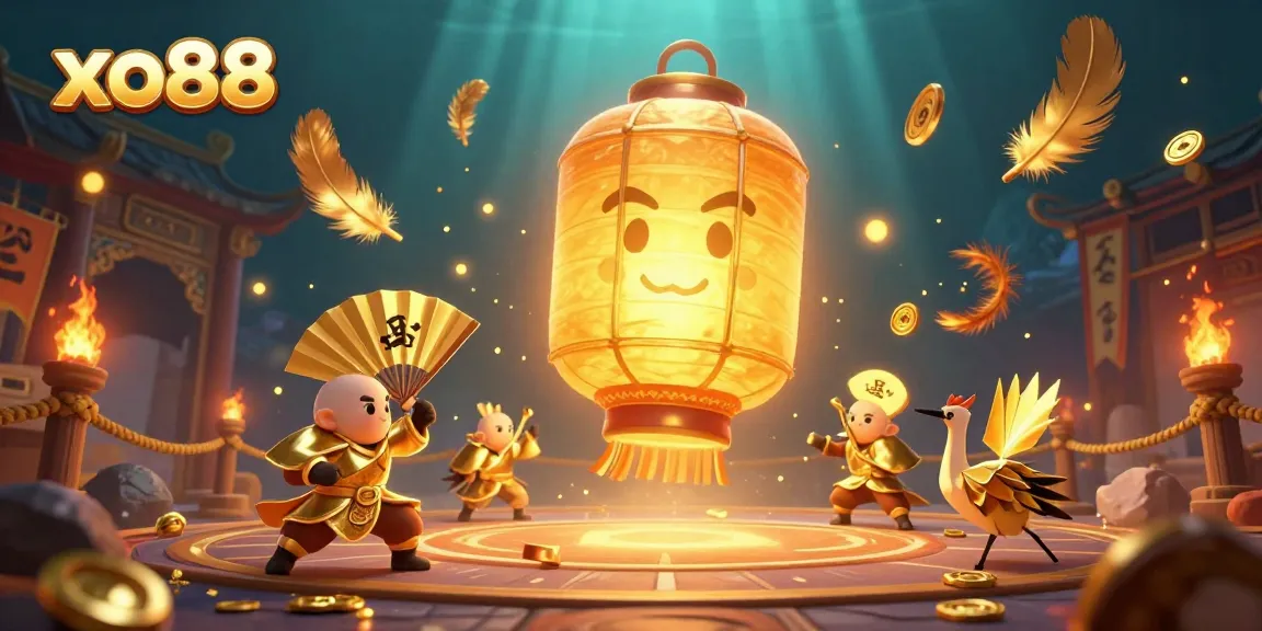 Experience the vibrant xo88 casino night with golden lantern spirits and lucky symbols.