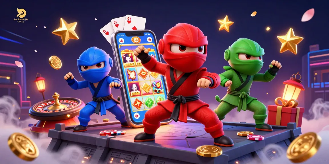 Experience thrilling action with ninja chameleons at jackpotjill casino showcasing vibrant gaming elements.