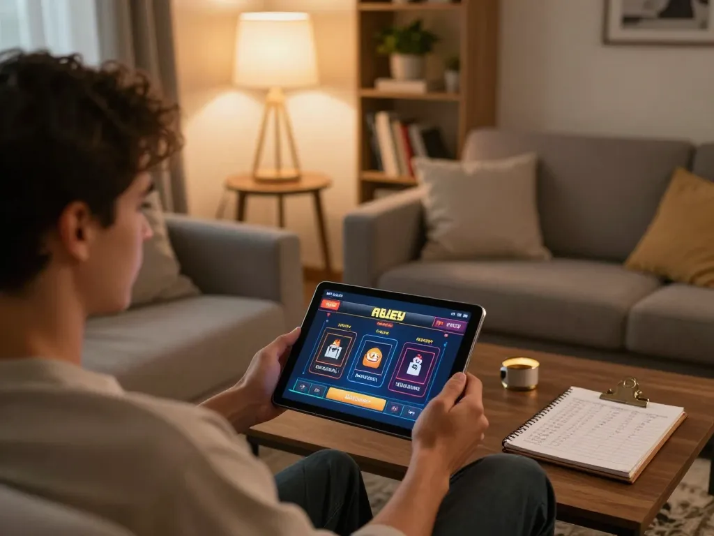 Alev casino giris interface displayed on a tablet, enhancing the online gaming experience.
