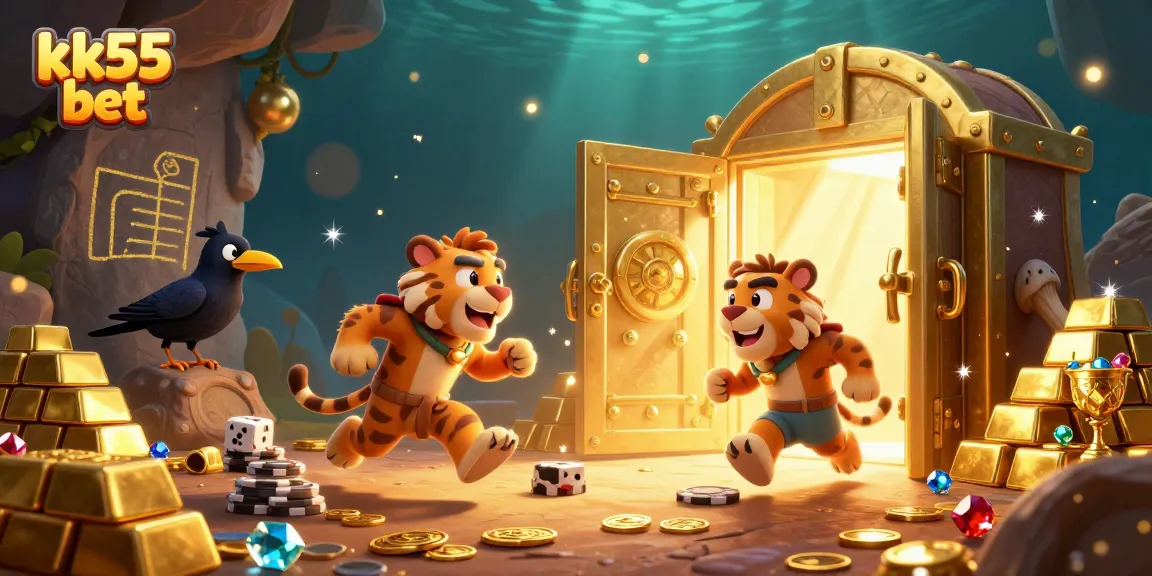 Experience thrilling adventures at kk55 bet in a vibrant casino scene filled with treasures.
