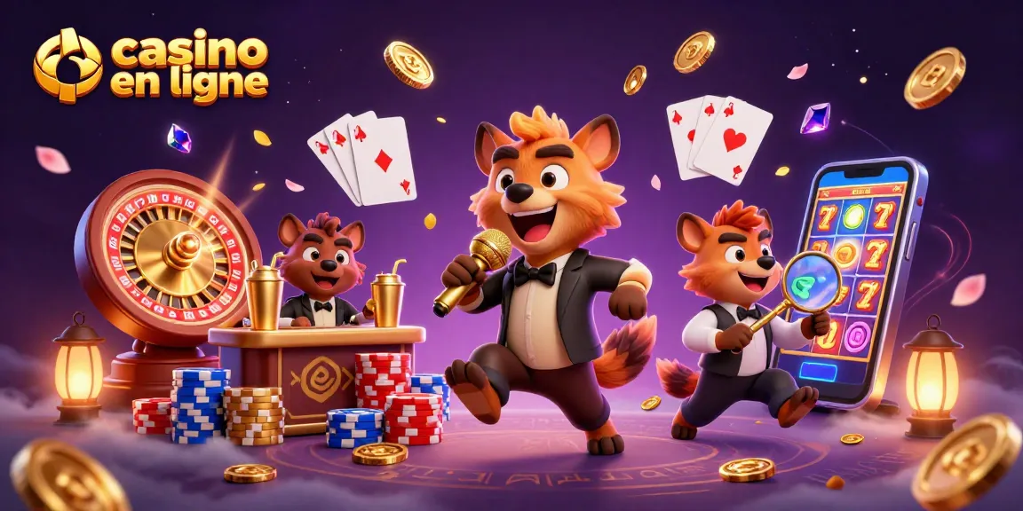 Jouer au casino en ligne avec des hyènes et gagner des jetons dorés.