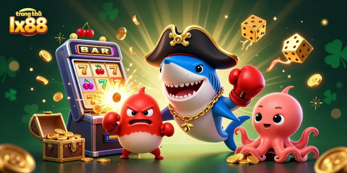Catch huge winnings at trang chủ lx88 with pirate shark and friends in an exciting casino adventure