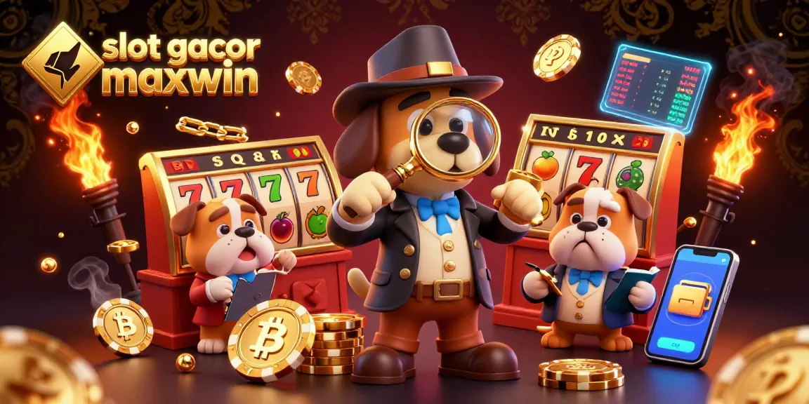 Experience the thrill of slot gacor maxwin with colorful elements and captivating characters in this vibrant illustration.