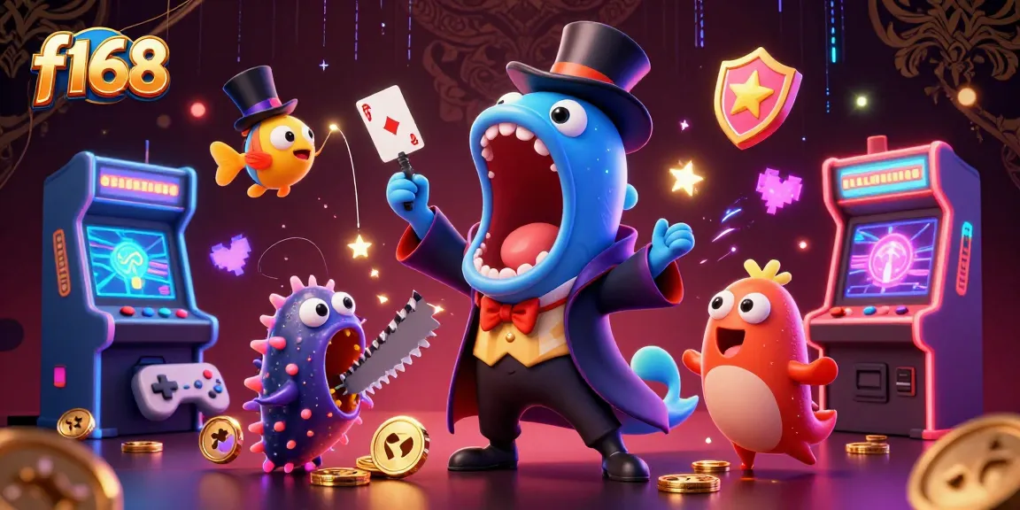 Watch the f168 magician eel perform thrilling card tricks amidst vibrant casino action.