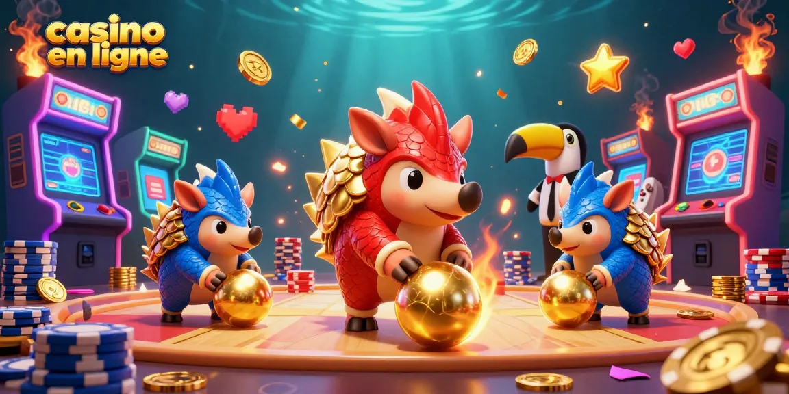 Jouer à des jeux de casino en ligne avec des pangolins, une compétition dynamique au casino en ligne.