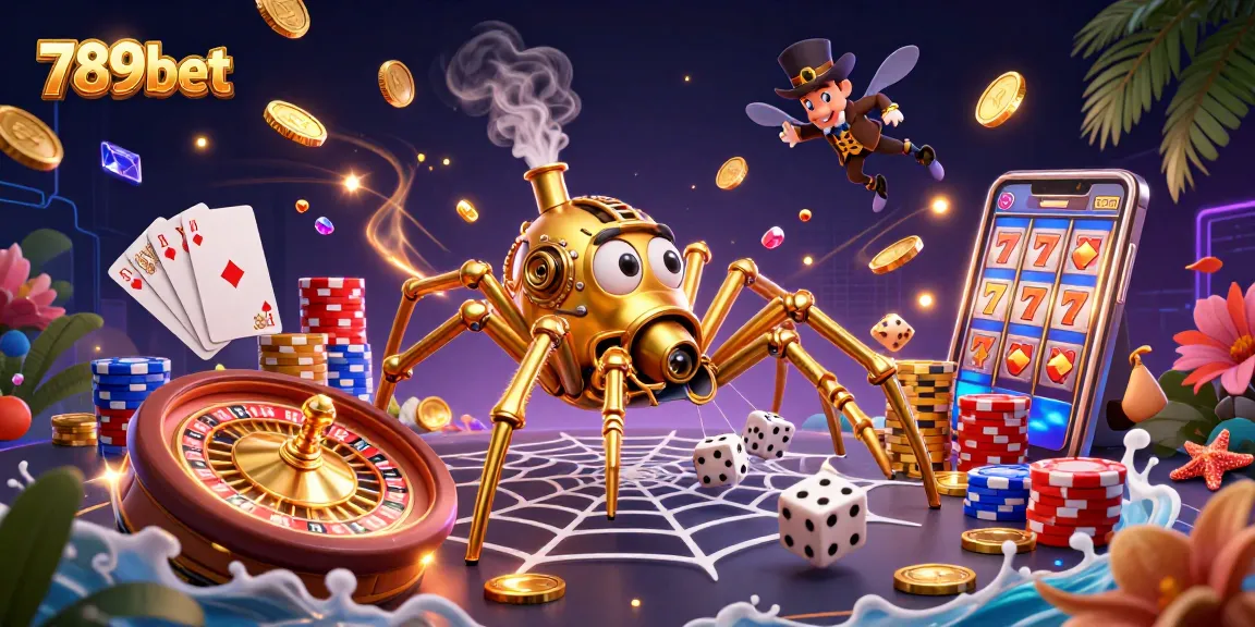 Experience the thrill of 789bet with a vibrant 3D casino scene filled with games and excitement.