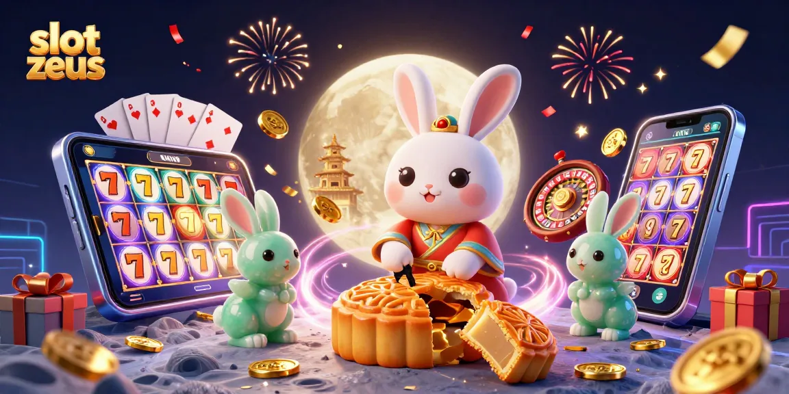 Spin the reels of slot zeus and enjoy vibrant wins with a moon rabbit theme and poker chip treasures.