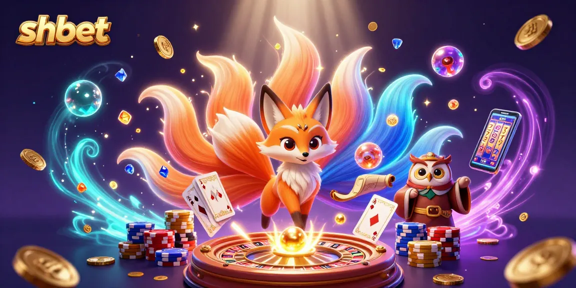 Experience shbet's vibrant gaming world with a magical scene filled with winning casino action.