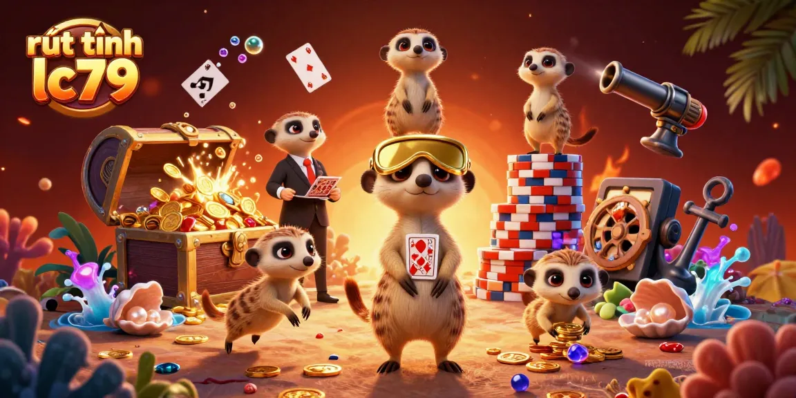 Rút tiền lc79 - Cách dễ dàng để nhận thưởng trong casino cùng các meerkat đầy màu sắc.