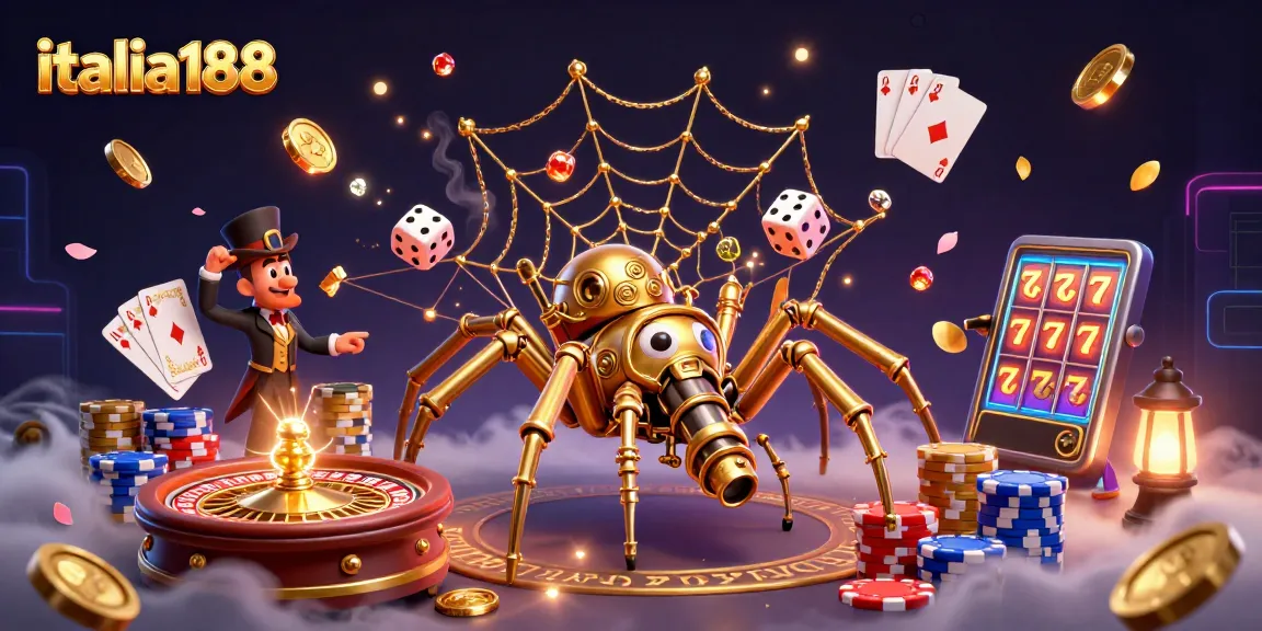 Permainan slot gacor di italia188 dengan suasana kasino yang cerah dan kreatif.