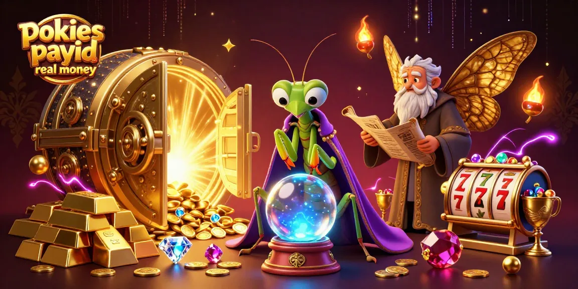 Engage with pokies payid real money through vibrant 3D illustration showcasing casino treasures.