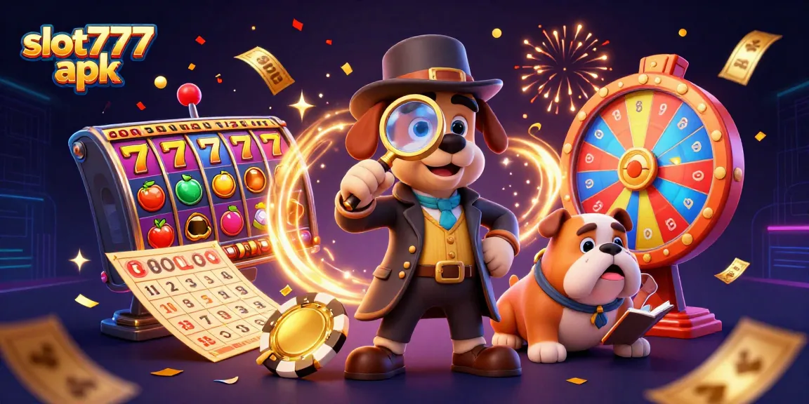 Engage with slot777 apk in an exciting digital casino adventure featuring 3D characters and vibrant symbols.