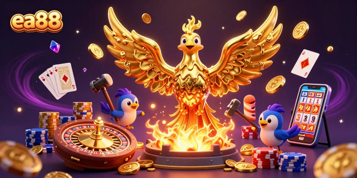 Players win golden rewards at ea88 with a molten phoenix and dynamic casino elements.