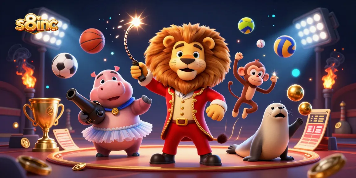 S8inc showcases an enticing 3D casino scene with dynamic characters and gambling elements for an engaging betting experience.