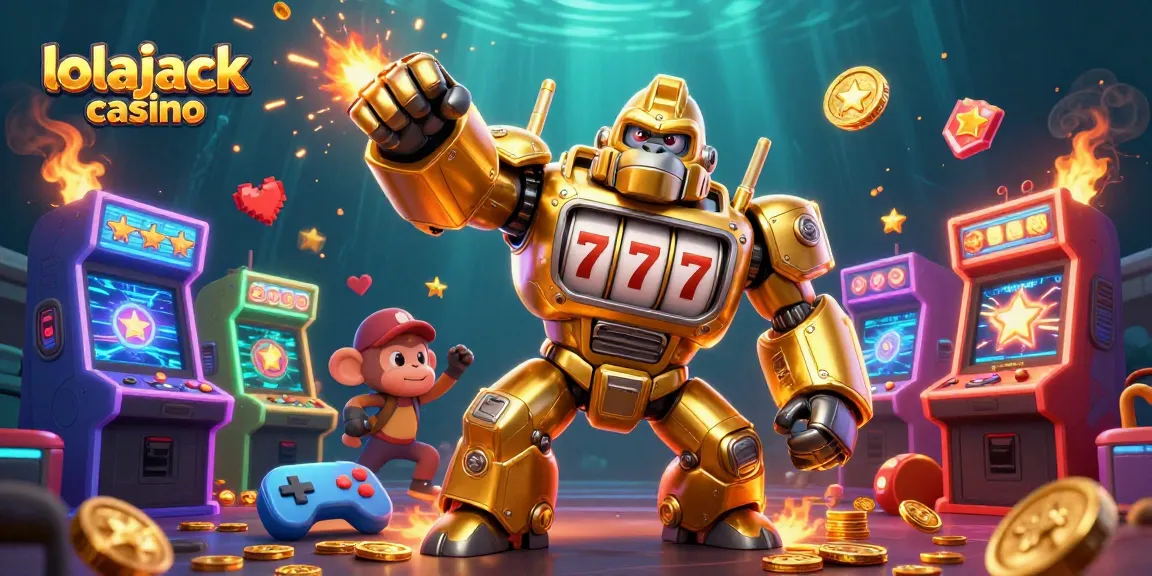 Experience thrilling gameplay at lolajack casino with a vibrant gaming scene featuring dynamic characters and elements.