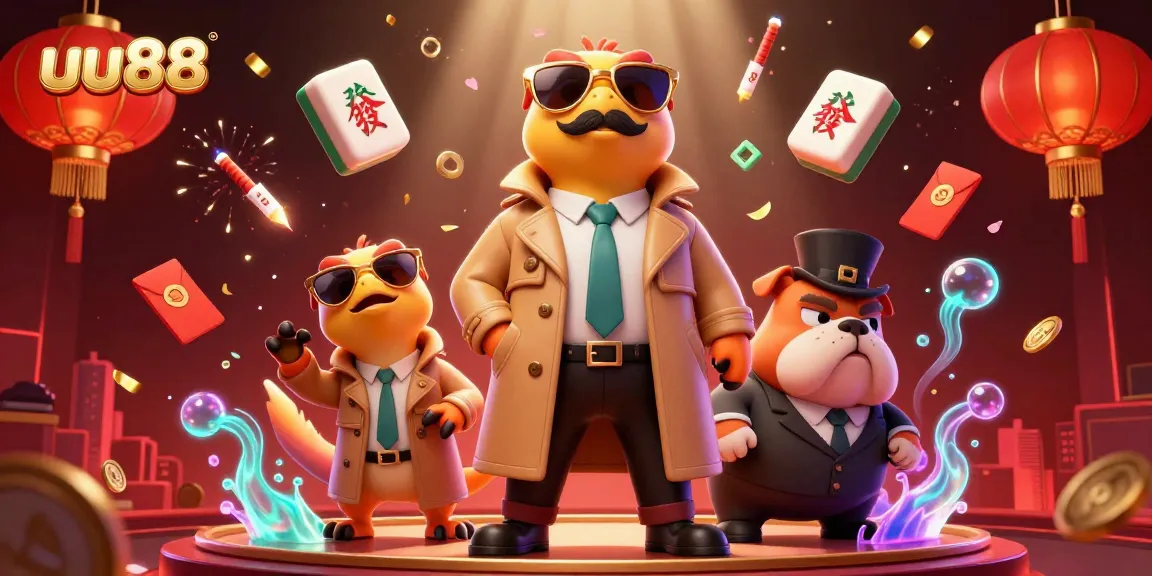Experience the thrilling uu88 VIP casino scene with raptors and a bouncer in ultra-detailed 3D.