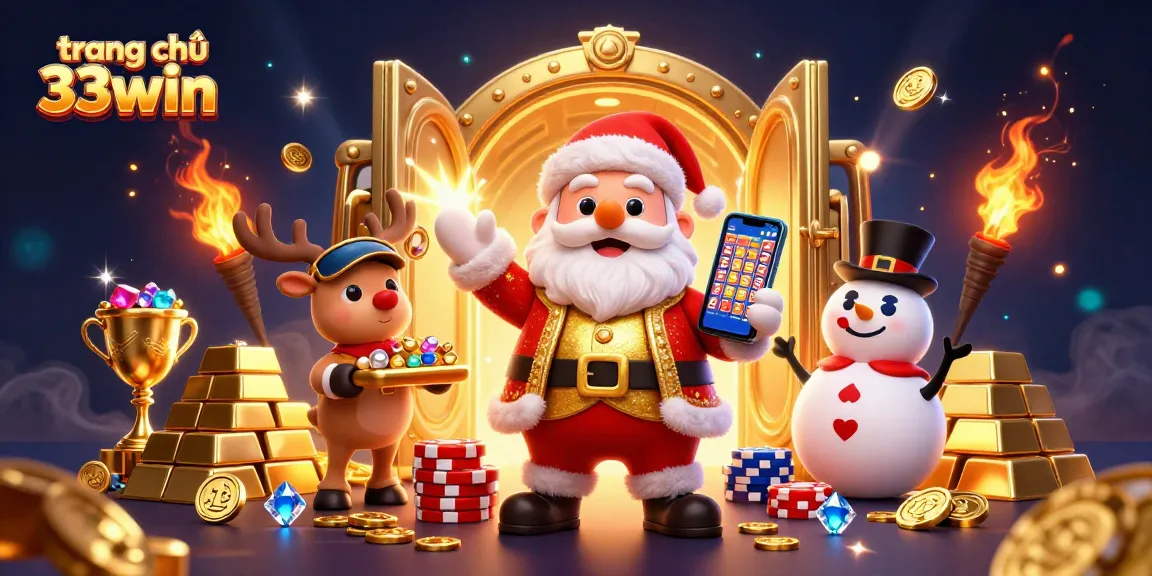 Spin the reels and win big at trang chủ 33win, featuring engaging characters in a vibrant casino scene.