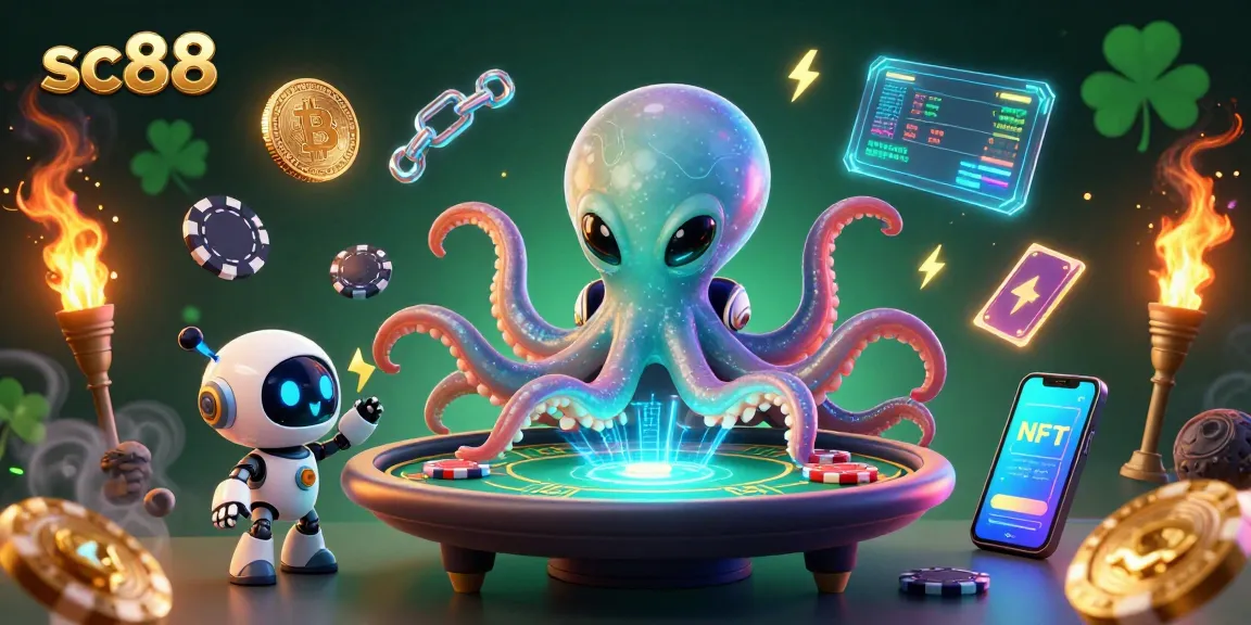 Play thrilling poker with alien octopus and robotic companion at the sc88 casino