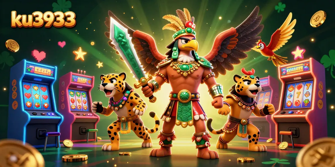 Experience the excitement of ku3933 slots with vibrant 3D casino warriors and fruit symbols!