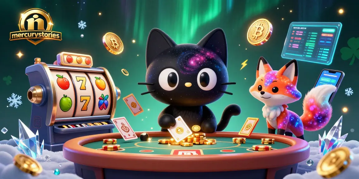 Engage with mercurystories at a vibrant cosmic casino featuring dynamic slot reels and colorful characters.