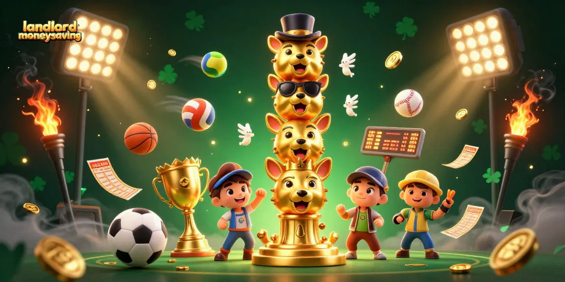 Engage in thrilling gambling action with landlordmoneysaving in a vibrant casino illustration.