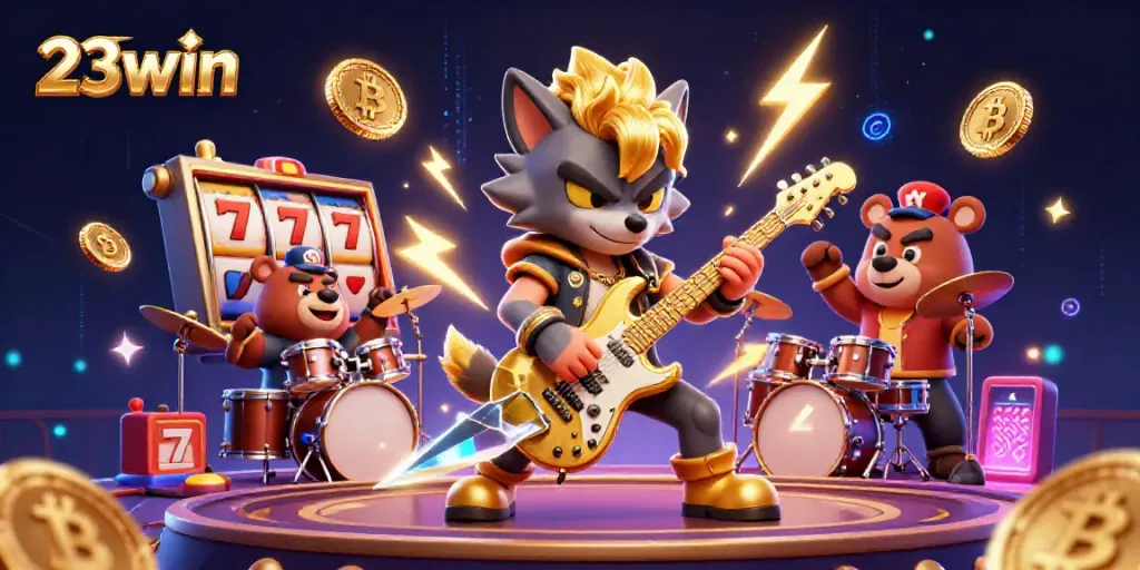 Experience thrilling gameplay at 23win with a vibrant casino scene filled with excitement.