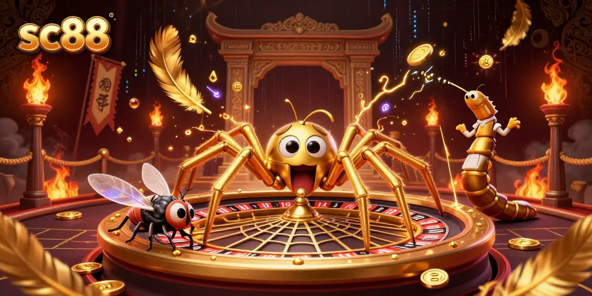 Experience thrilling betting action at sc88 with a golden roulette web scene featuring dynamic characters.