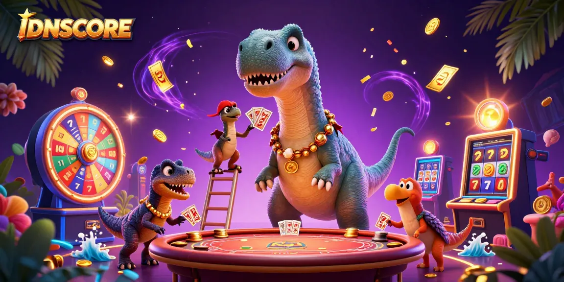 Experience thrilling gameplay at IDNSCORE with lively slot machines and dynamic 3D cartoon characters.
