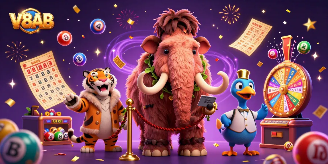 V8AB's vibrant casino scene features dynamic characters and energetic gambling elements.