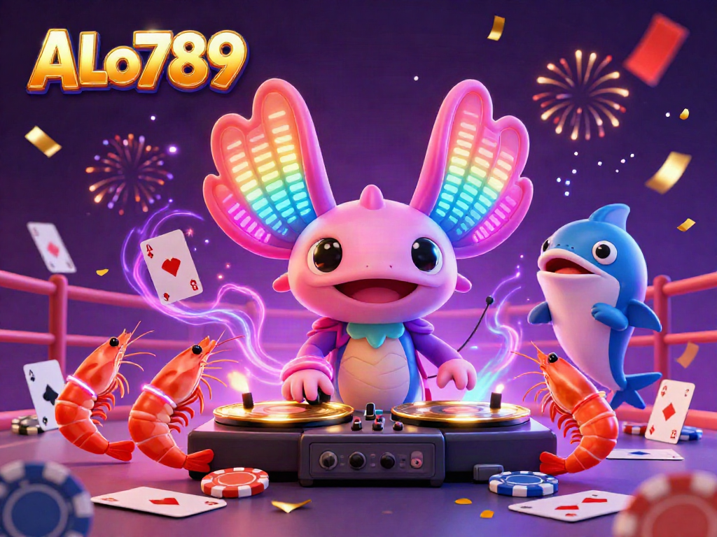 Experience the excitement of ALo789's cockfighting arena, with vibrant characters and action.