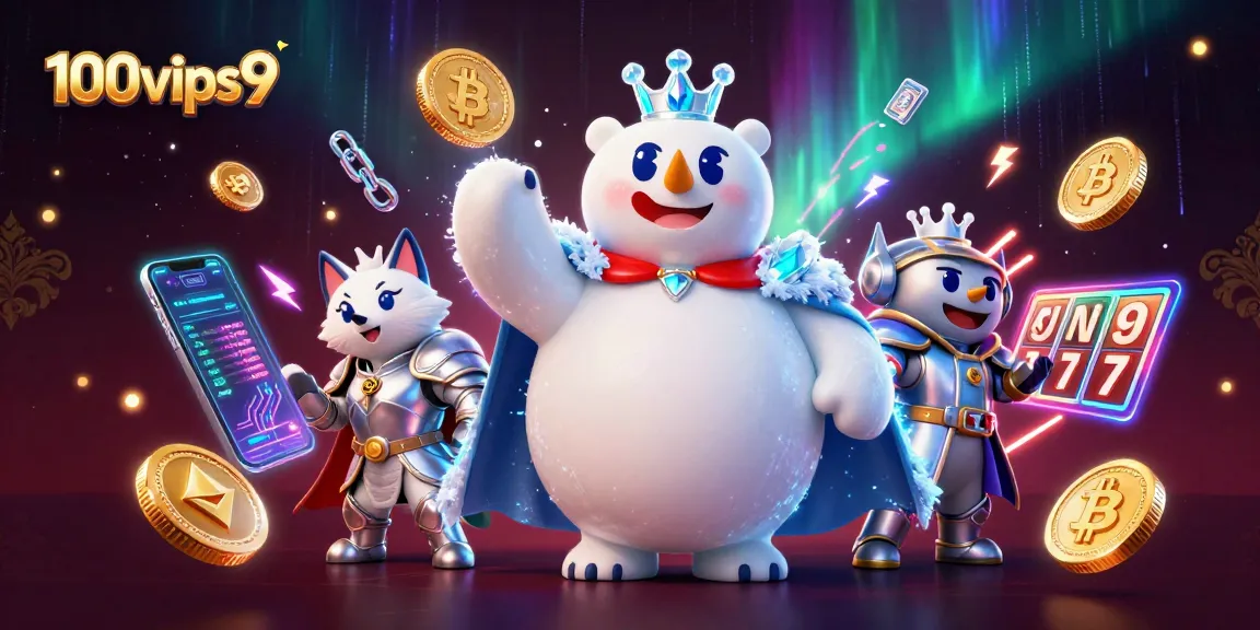 Experience the thrilling chance to win with 100vips9 in an electrifying casino setting featuring crypto elements and adventure.