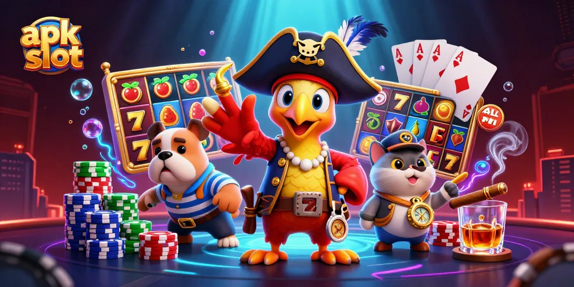 Visualisasi slot apk yang menarik dengan karakter kapal bajak laut dan simbol buah