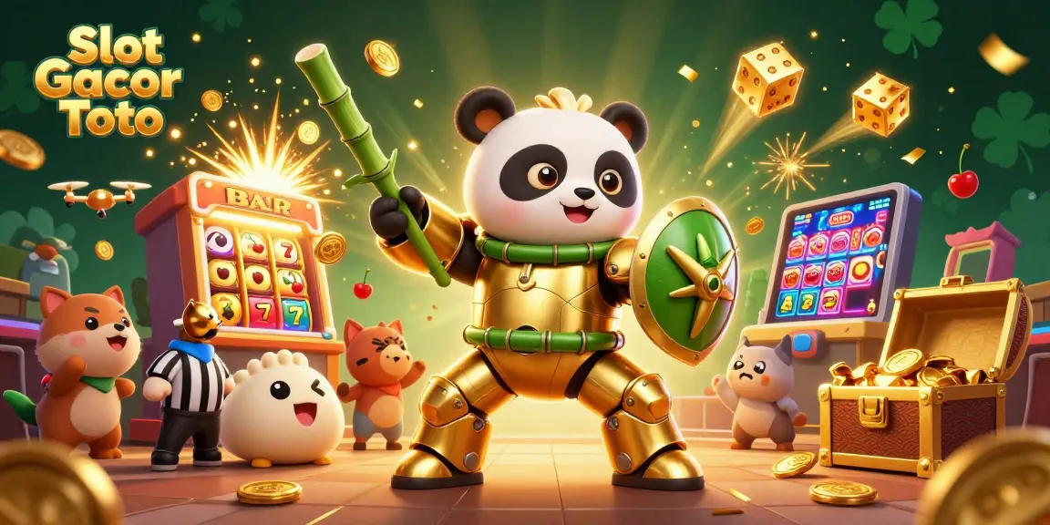 Experience epic wins at Slot Gacor Toto with dynamic 3D visuals of colorful jackpot excitement.