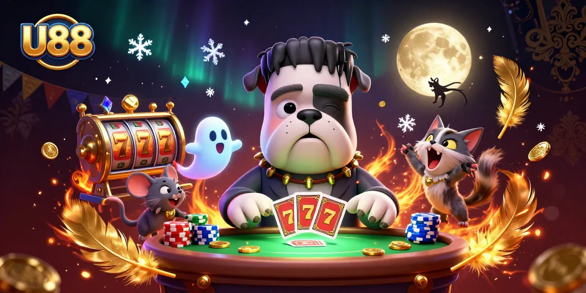 Experience the excitement of the U88 casino with unique characters and a vibrant atmosphere.