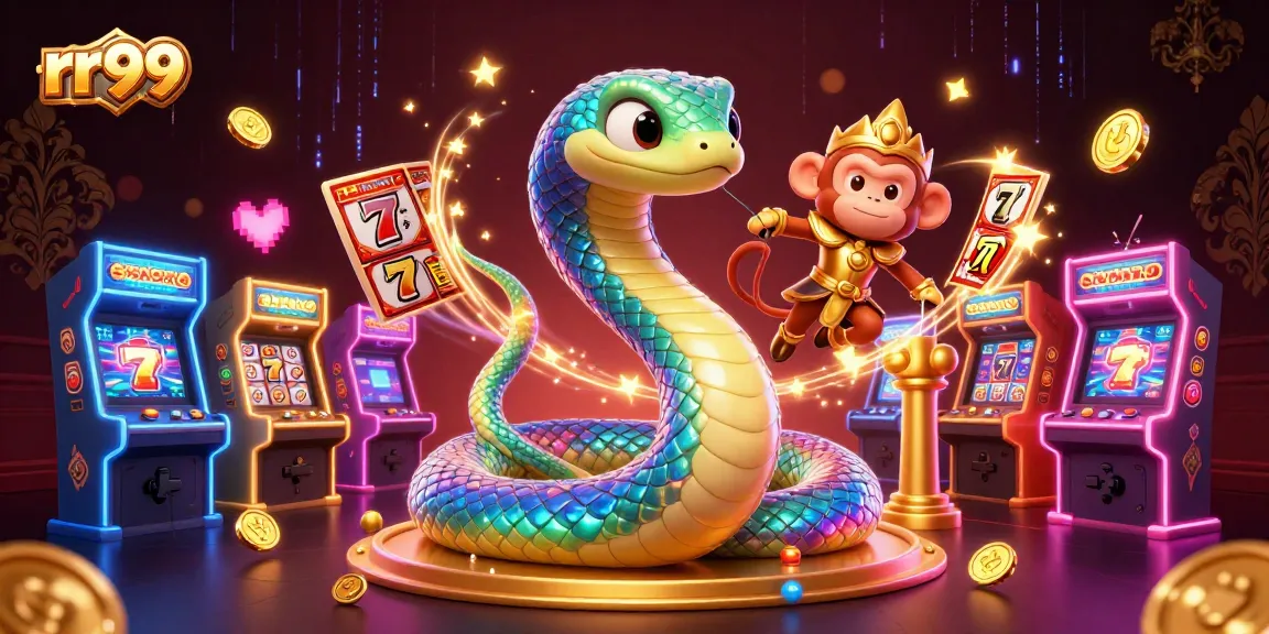 Experience rr99's vibrant gambling adventure with captivating slot reels and a playful atmosphere.