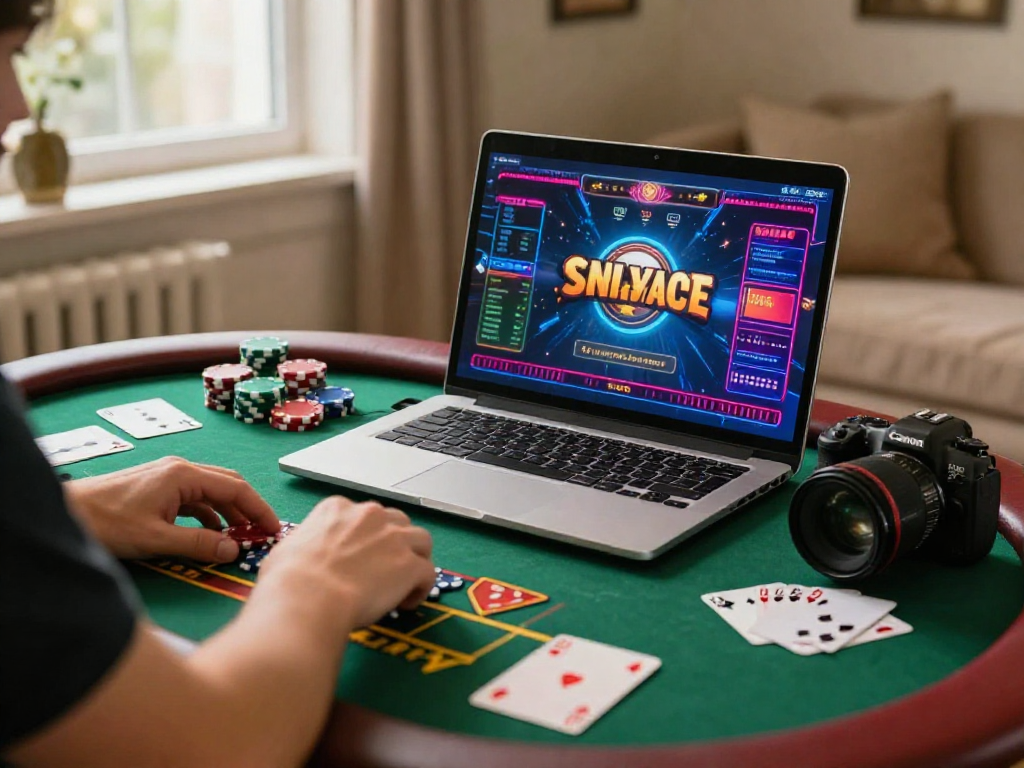 Giocatore di siti non AAMS immerso in un gioco avvincente, con schede e carte sul tavolo in un ambiente accogliente.