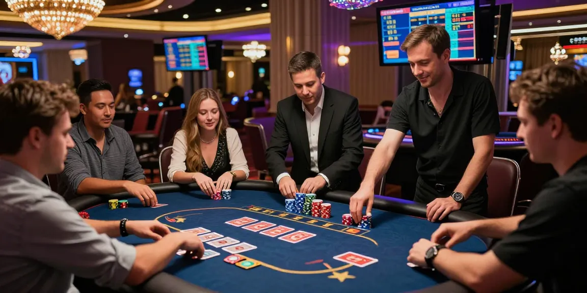 Players enjoying a thrilling card game at HITCLUB, showcasing the vibrant gambling atmosphere at https://taihitclub.cn.com/.