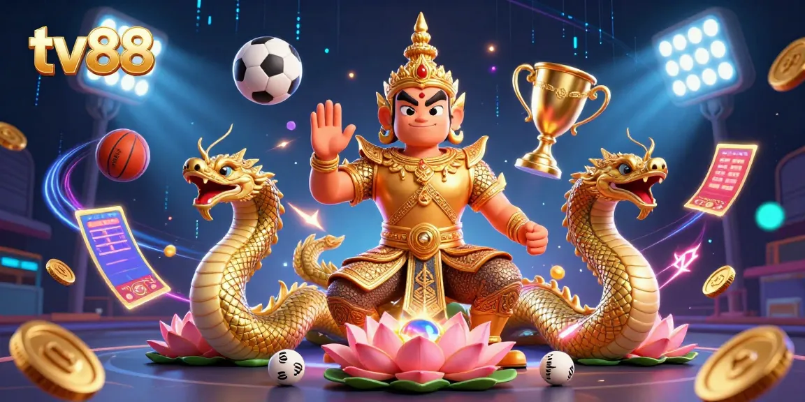 Bet on sports with tv88, featuring dynamic elements of excitement and winning chances.