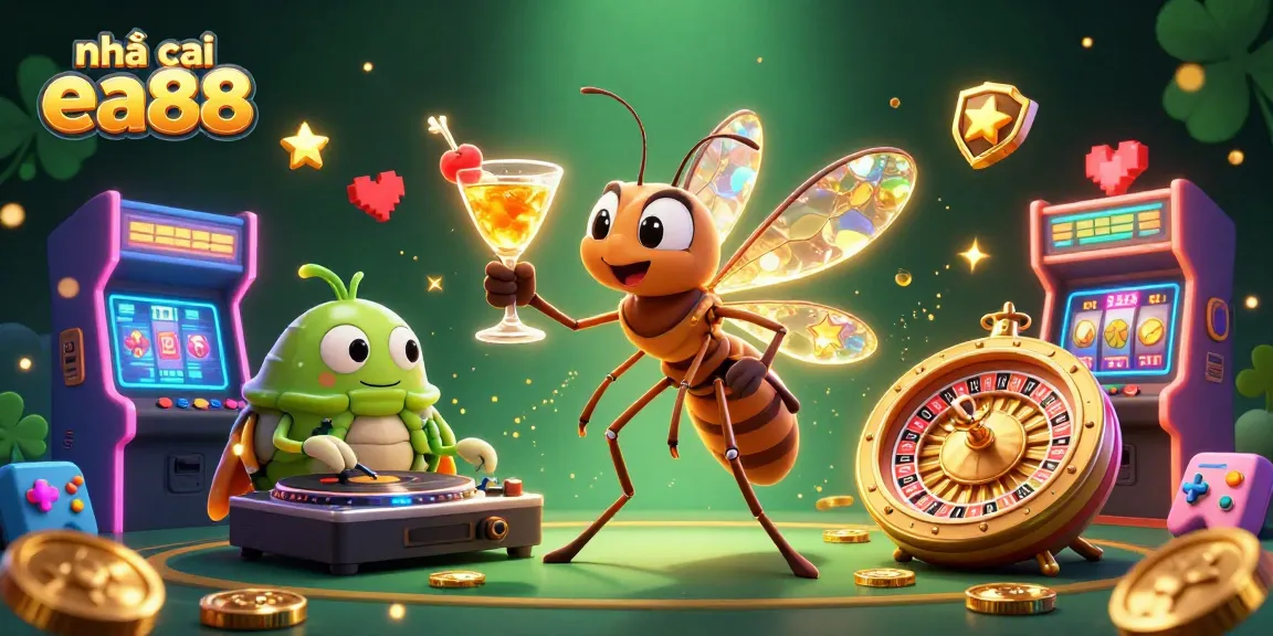 Engage with exciting gaming at nhà cái ea88 featuring a lively casino atmosphere with unique characters.