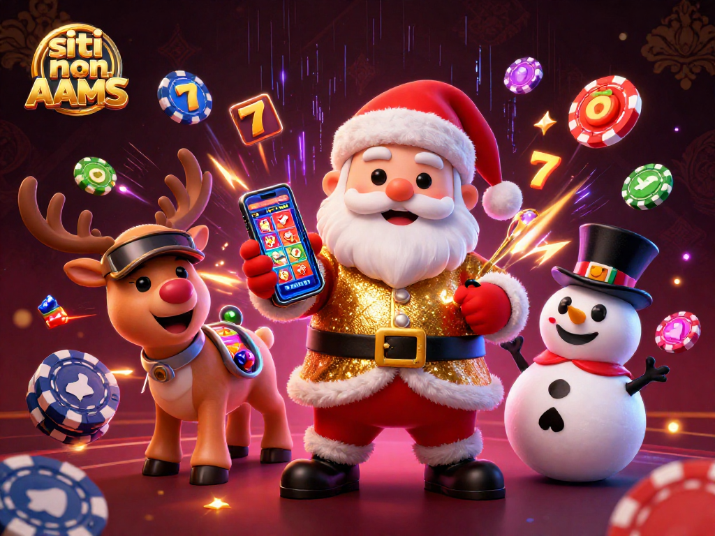 Gioca con i siti non AAMS per vincere jackpot, con simboli fruit e casinò in un'illustrazione vibrante.