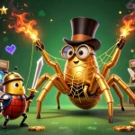 Experience the excitement of af88 at an imaginative casino where a golden tarantula weaves fortune.