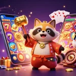Spin the reels at tg88 with vibrant 3D illustration showcasing a lively casino atmosphere filled with fun elements.