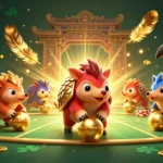 Engage with qs88's vibrant casino atmosphere illustrated by playful pangolins and rich gaming elements.