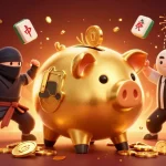 Experience thrilling wins at 888new with a vibrant casino scene featuring dynamic characters.