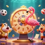 Spin the giant prize wheel in a vibrant go 88 casino scene filled with thrilling moments.